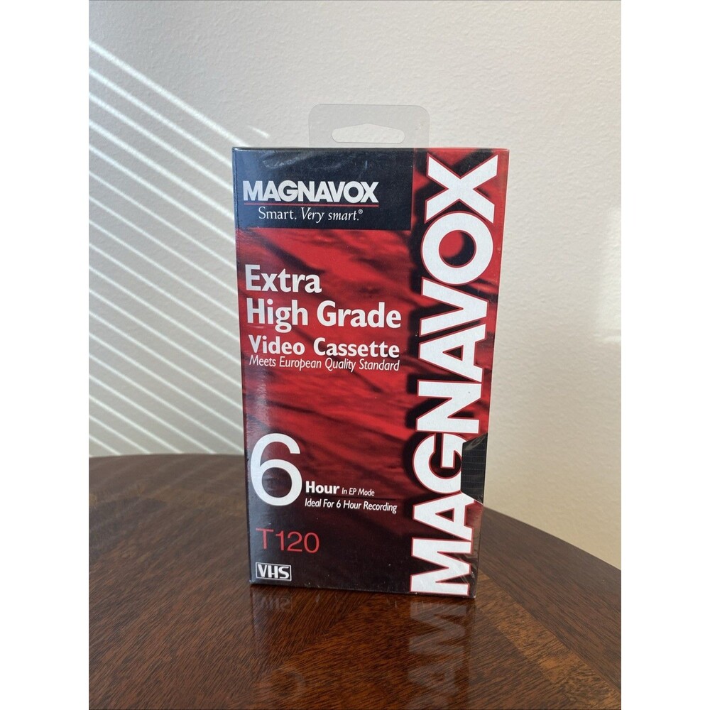 Magnavox VHS Tape Video Cassette 6 Hour T120 Extra High Grade NEW Sealed